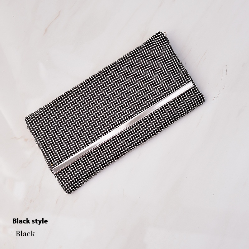 Cross-border diamond-studded evening bag women's handbag shiny banquet bag versatile handmade bag shoulder bag wholesale