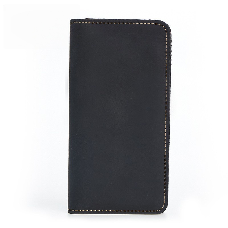 Men's Wallet Multi Card Position Leather Clutch Bag Multifunctional Cell Phone Bag Long Men's Wallet